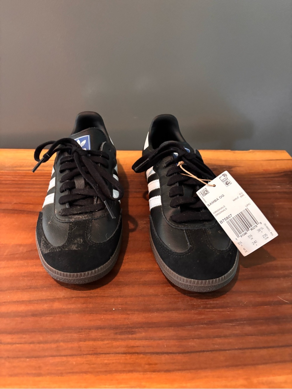 adidas Black and White Classic Samba Low-Top Sneakers